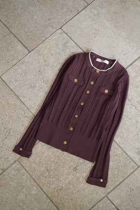 Alessia Detachable Ribbed Cardigan