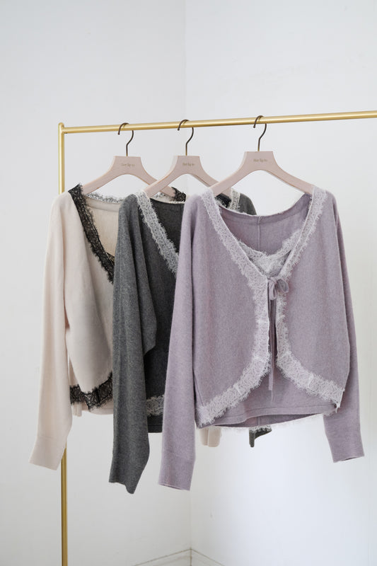 Gina Lace-Knit Ensemble