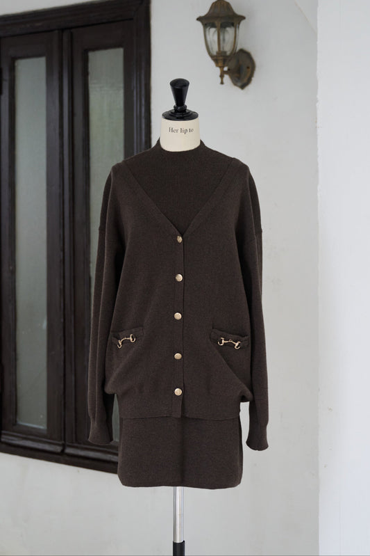 【新色】Clemence Knit Dress Set