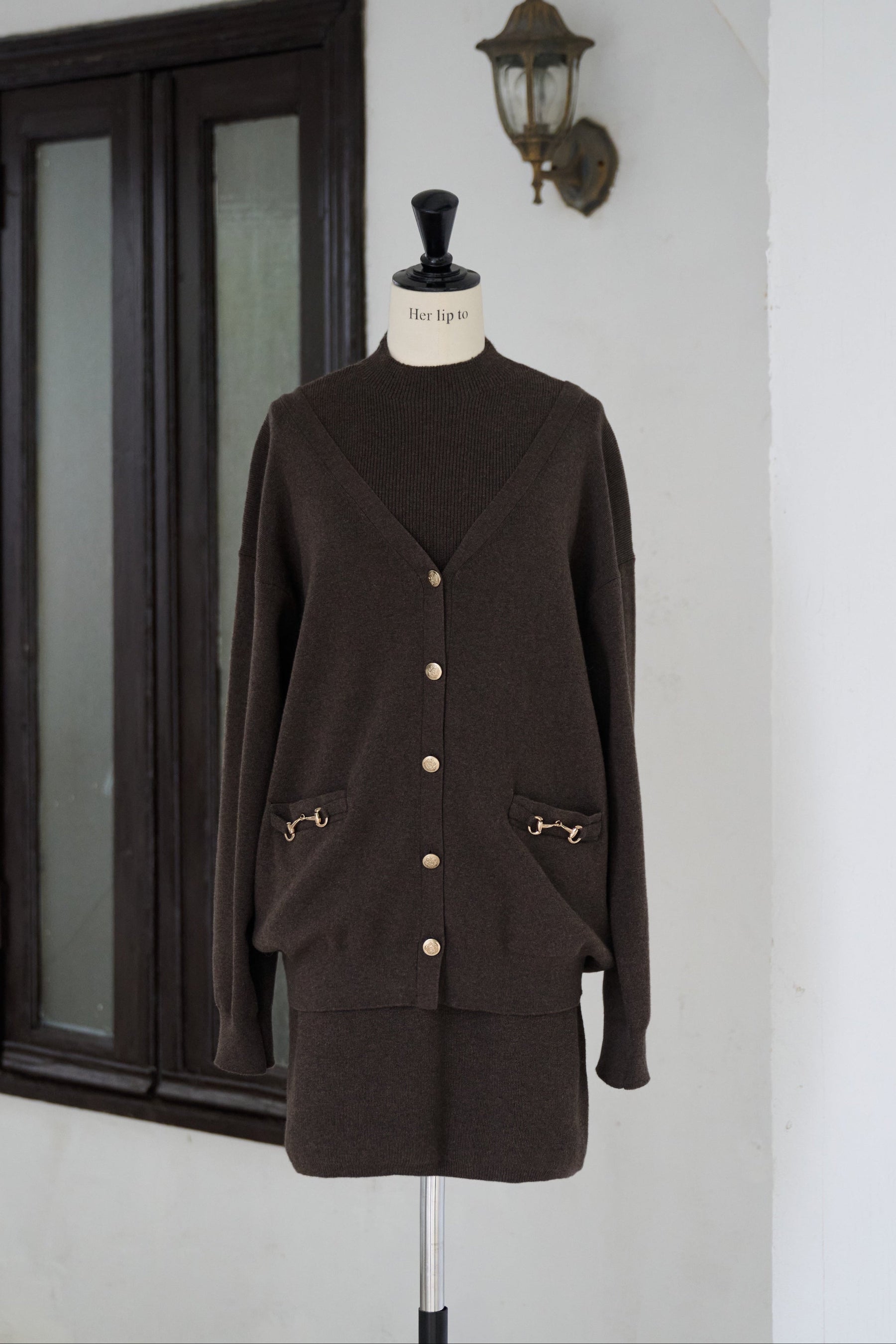 【新色】Clemence Knit Dress Set
