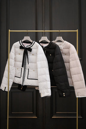 【10月中旬発送】Aurelia Bow Trim Down Jacket