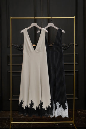 Florence Lace-Trim Jumper Dress