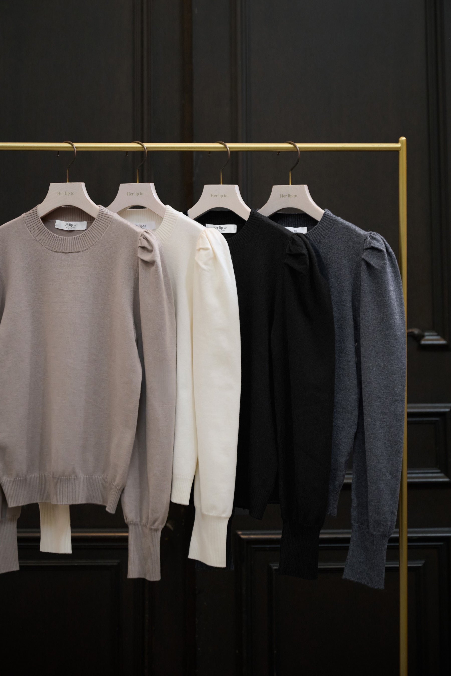 Sculpted Sleeve Knit Top