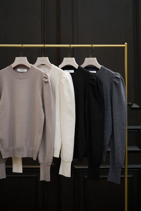Sculpted Sleeve Knit Top