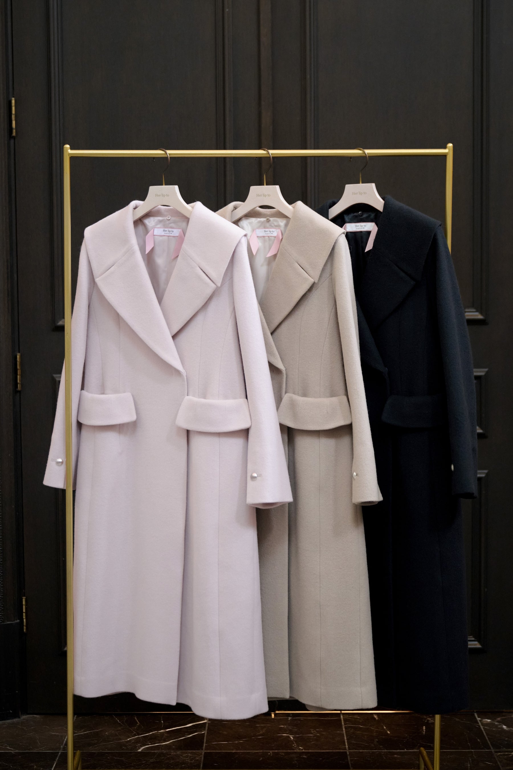 【10月中旬発送】Nicole Wool-Blend Longline Coat