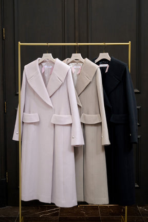【10月中旬発送】Nicole Wool-Blend Longline Coat