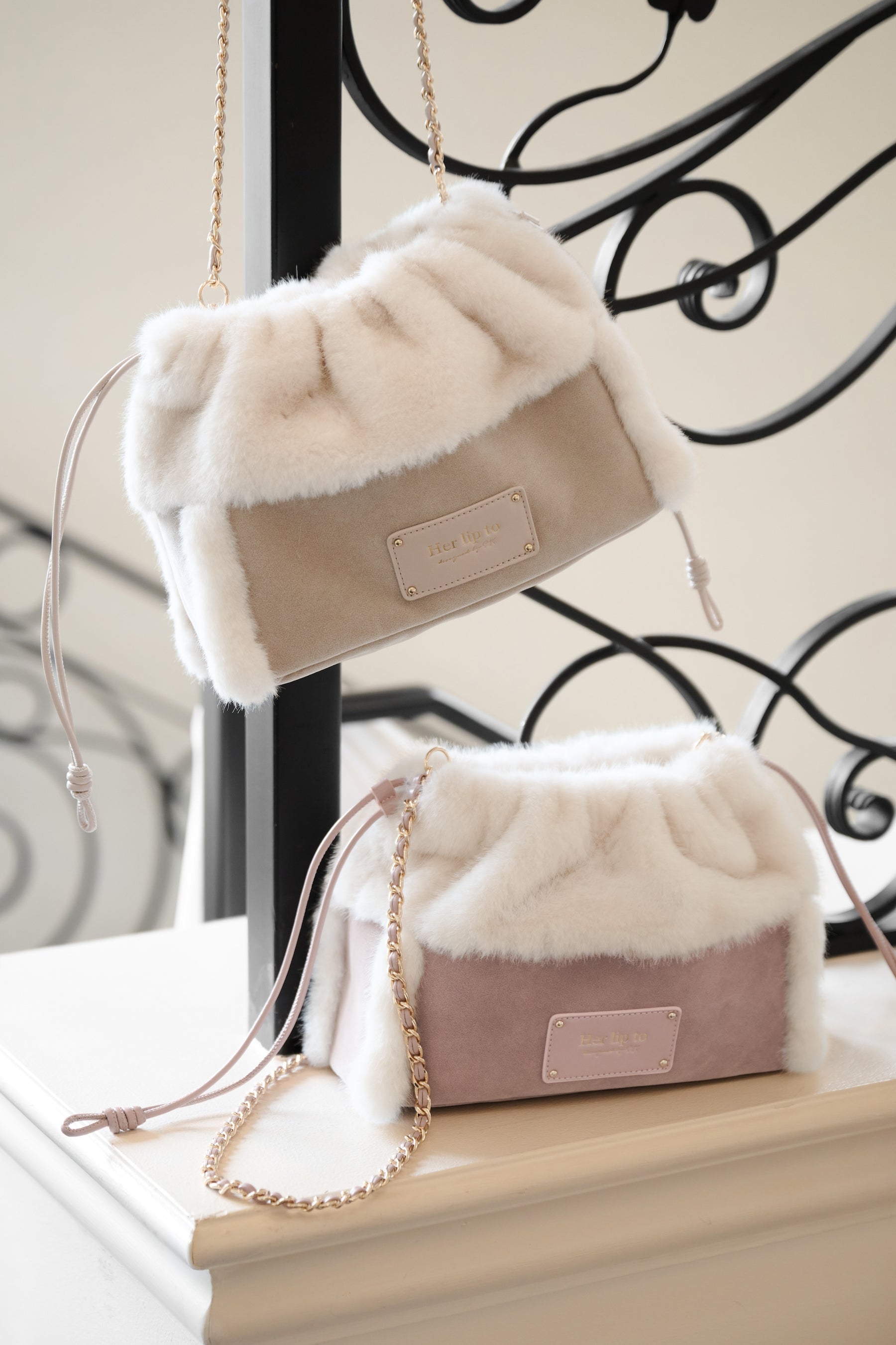 Teddy Chain Shoulder Bag