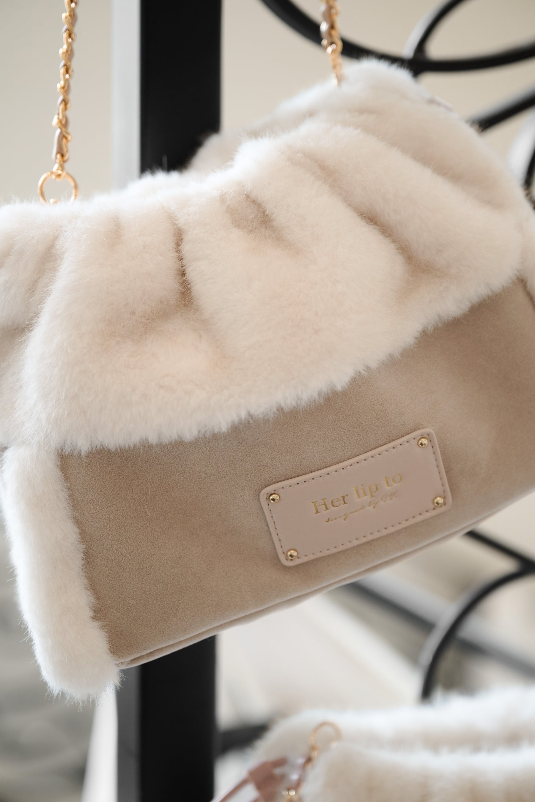 Teddy Chain Shoulder Bag