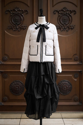 【10月中旬発送】Aurelia Bow Trim Down Jacket