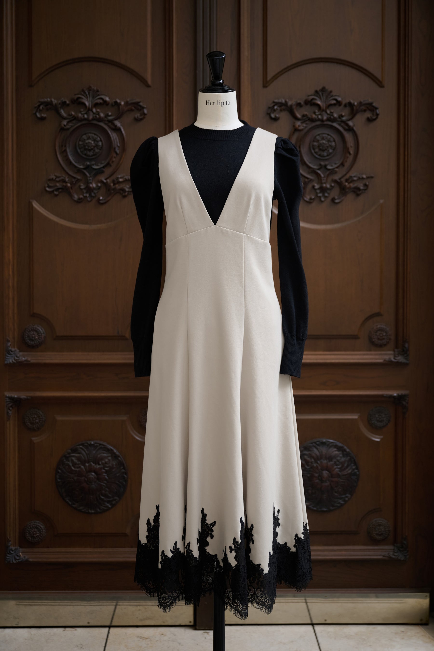 Florence Lace-Trim Jumper Dress