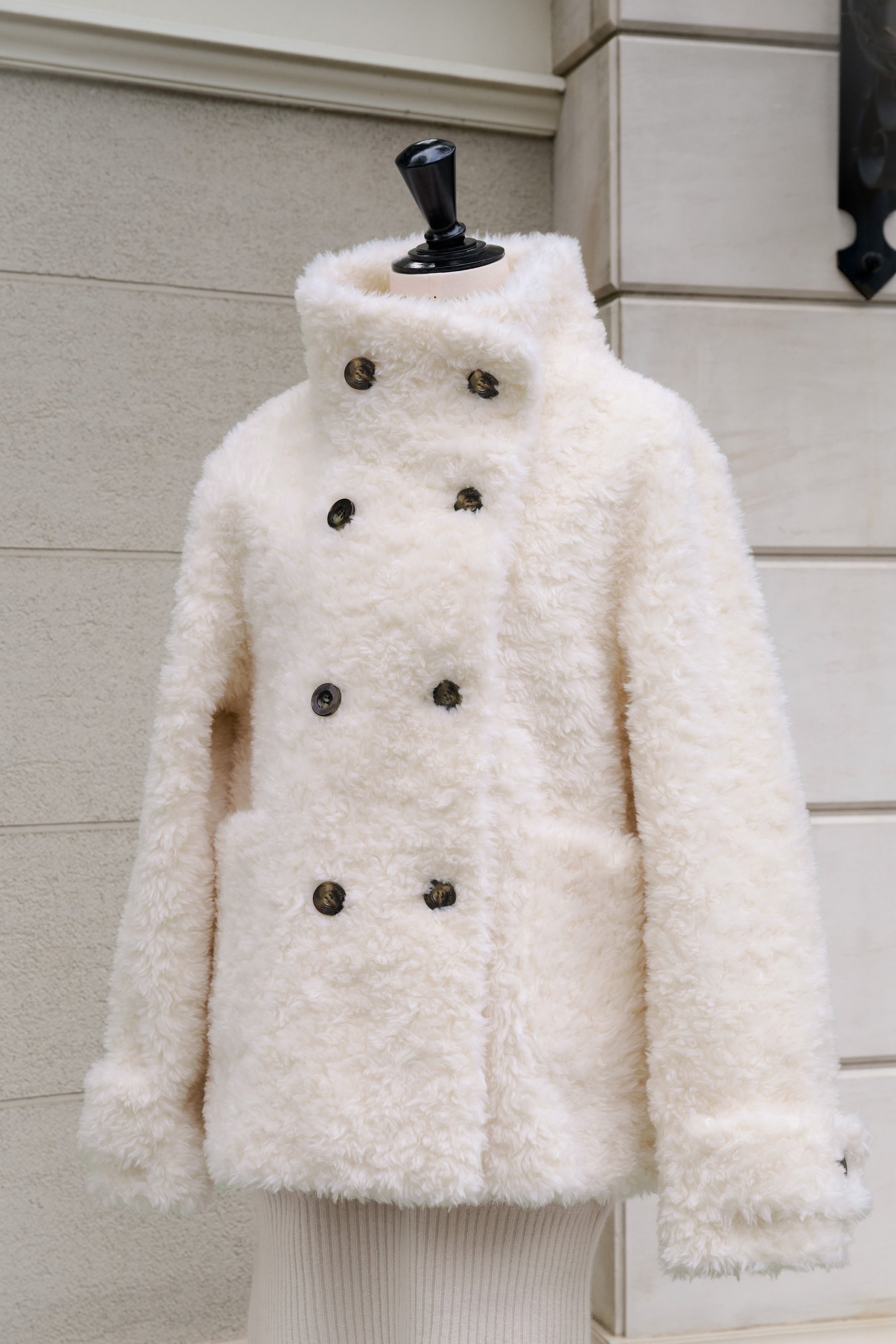 [Ships in mid October] Penelope Faux Fur Double-Breasted Coat
