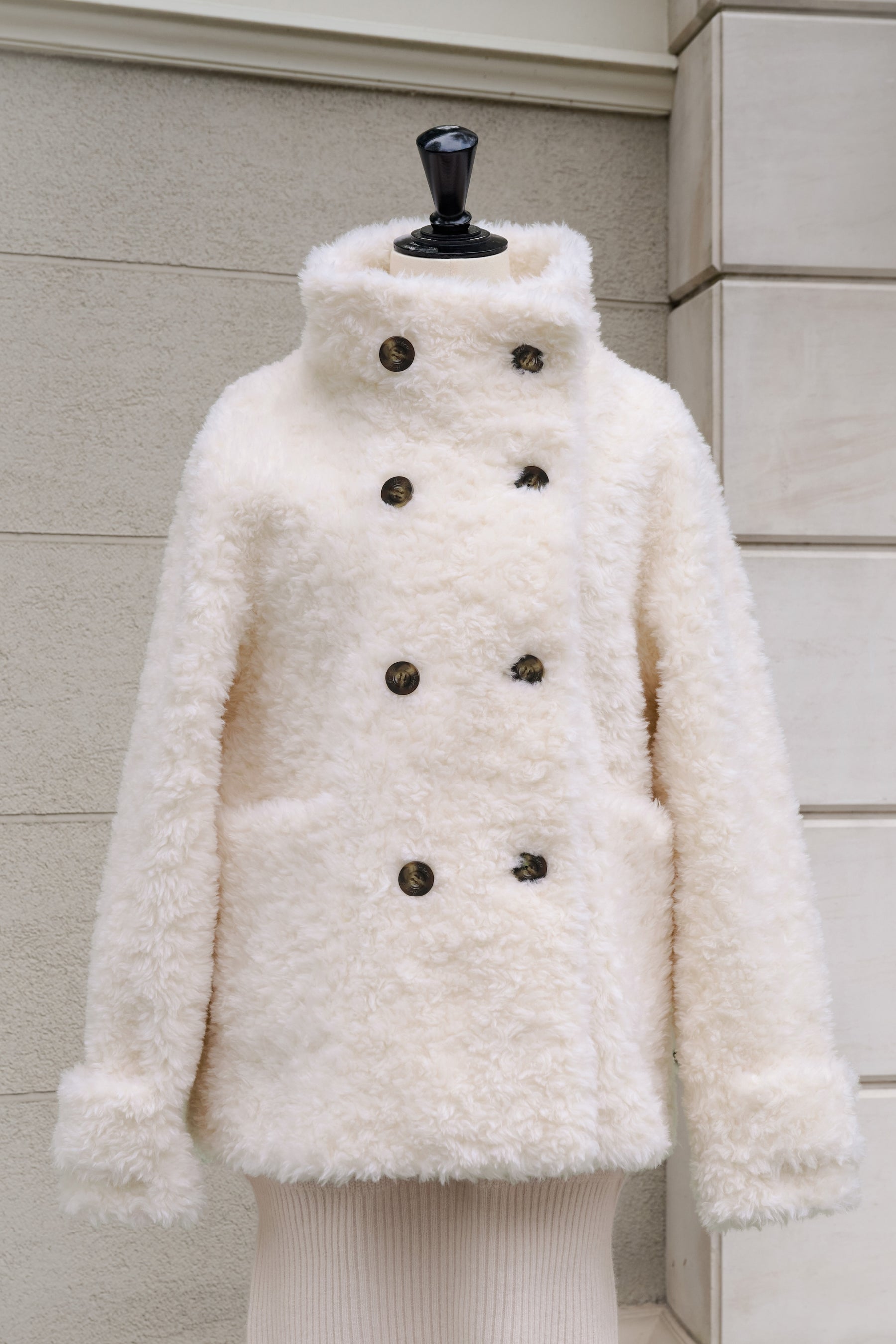 [Ships in mid October] Penelope Faux Fur Double-Breasted Coat