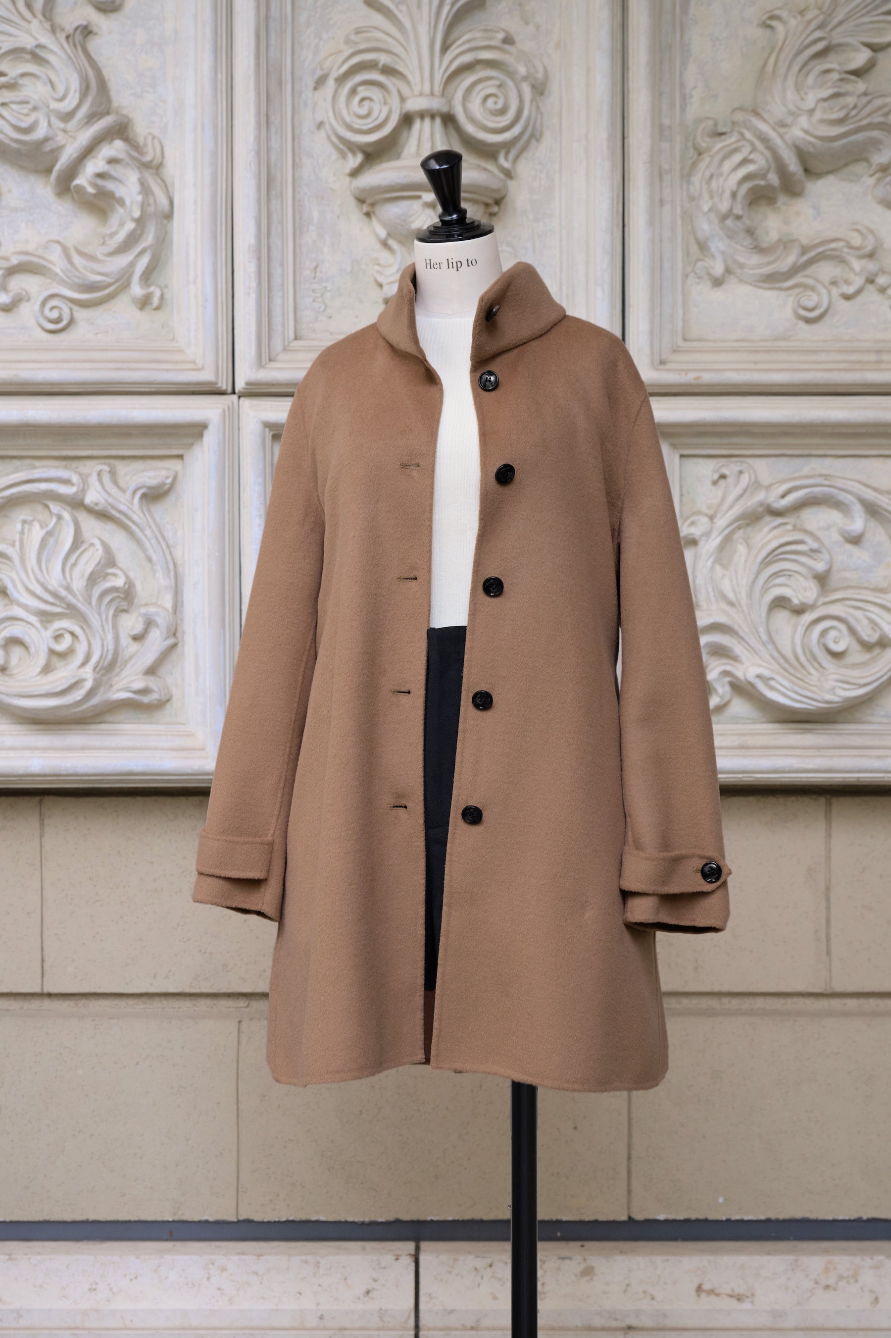 【10月下旬発送】Wool Rever Layered Cape Coat
