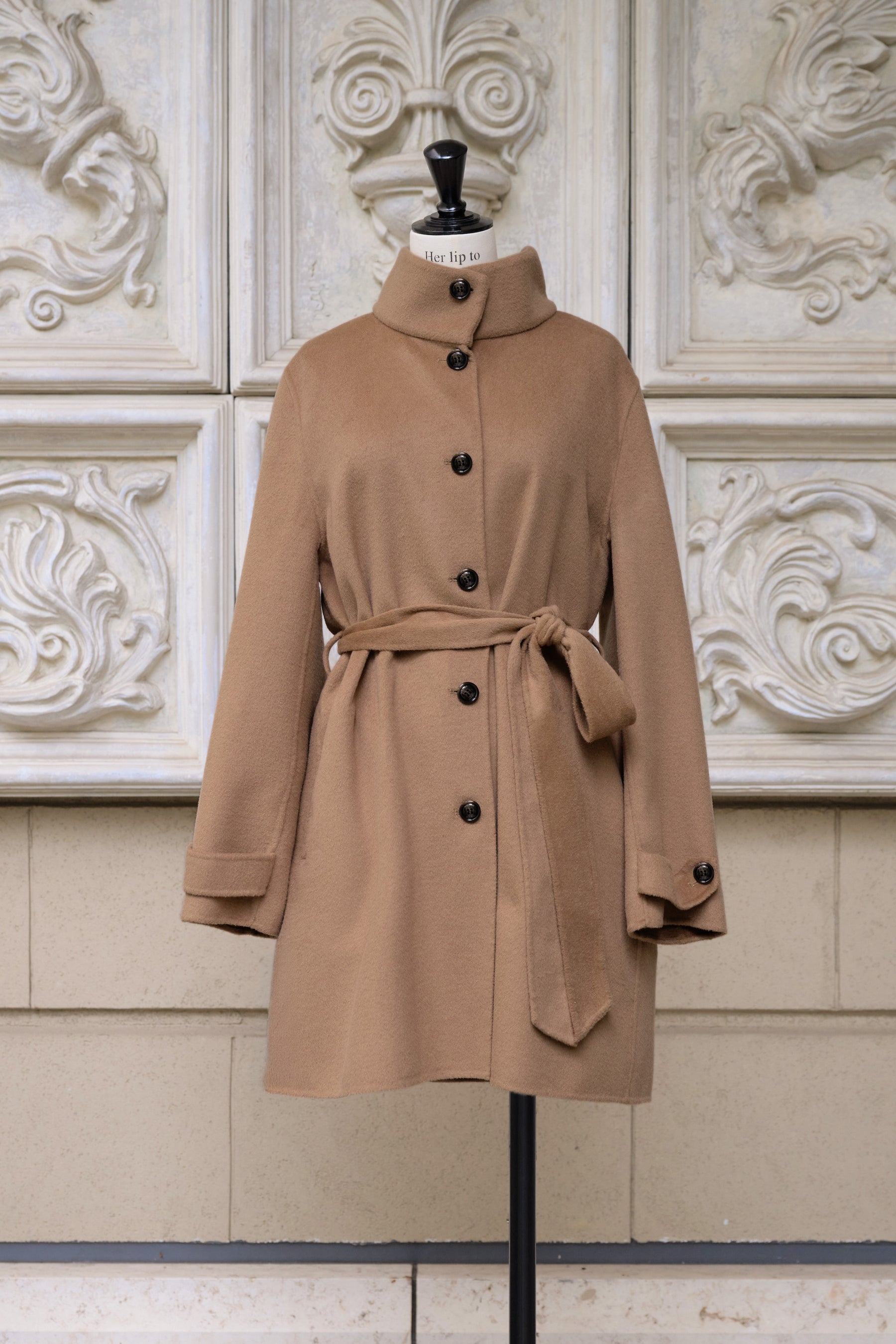 【10月下旬発送】Wool Rever Layered Cape Coat