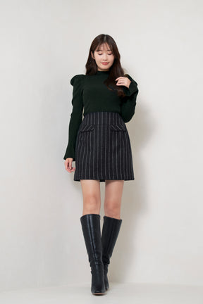 Hemingway Wool-Blend Skirt