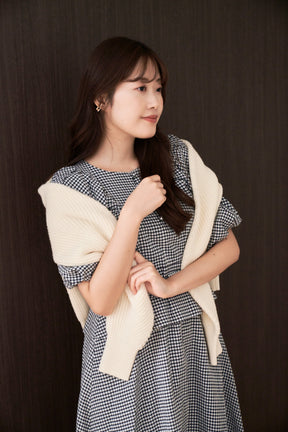Portofino Belted Check Dress