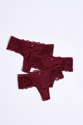 【garnet】Everyday Essential Shorts / Thong 3 Set