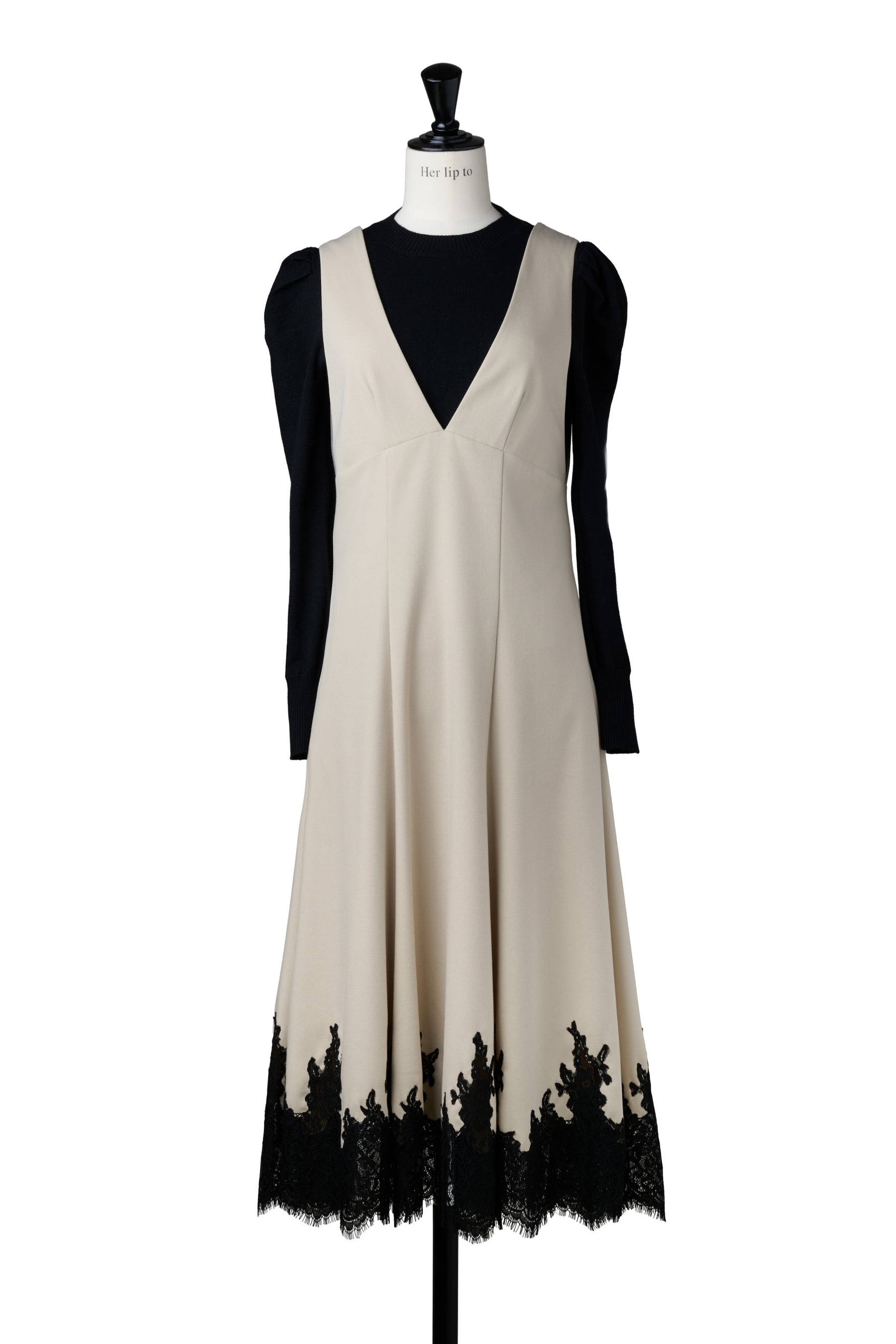 Florence Lace-Trim Jumper Dress