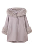 【10月中旬発送】Madeleine Faux Fur-Trimmed Rever Coat
