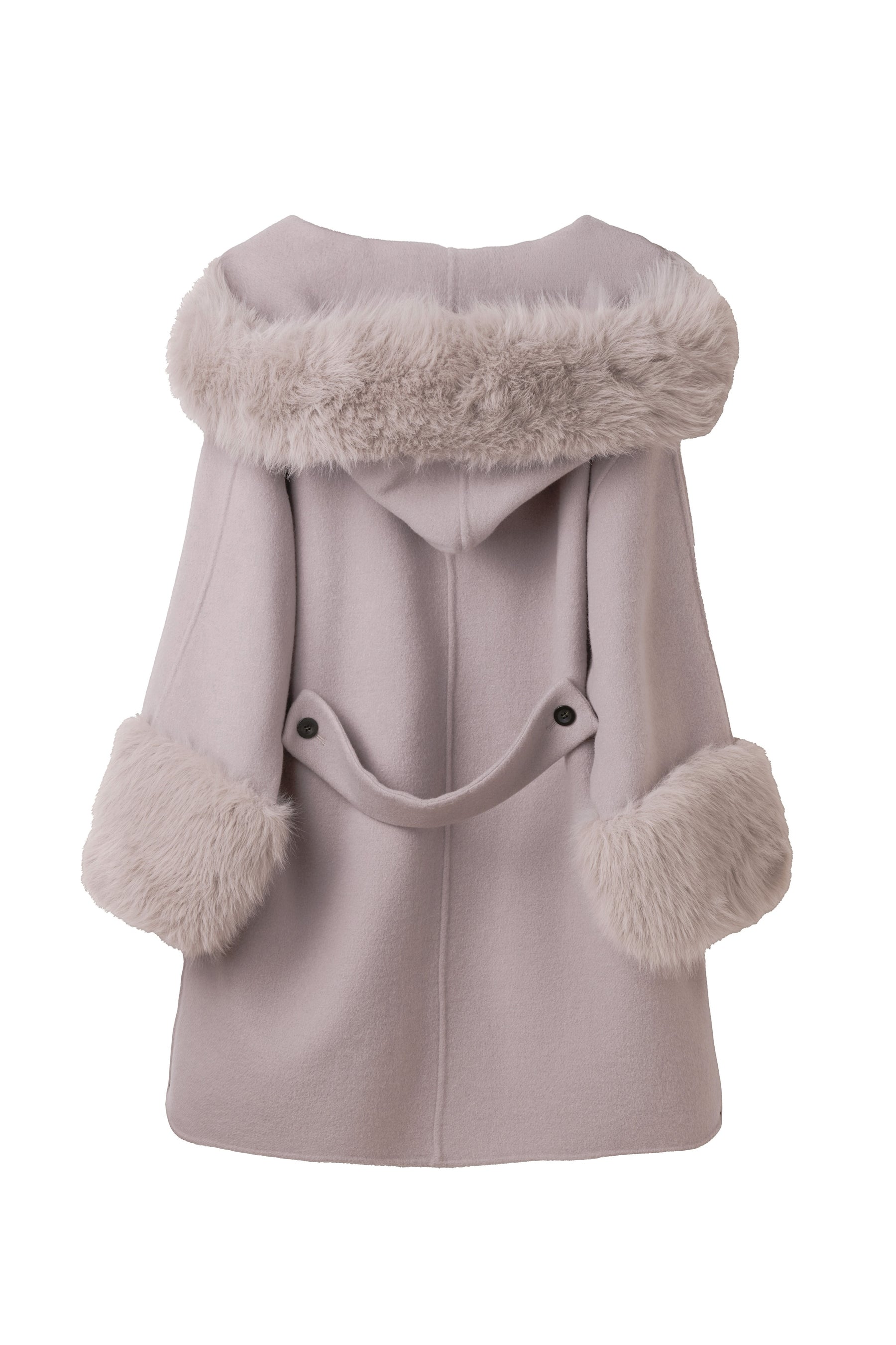 【10月中旬発送】Madeleine Faux Fur-Trimmed Rever Coat