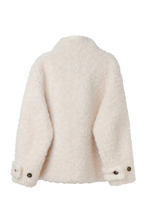 [Ships in mid October] Penelope Faux Fur Double-Breasted Coat