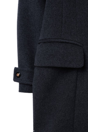 Wool-Blend Tailored Peacoat