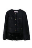 【10月中旬発送】Joana Faux Fur-Hem Wool Coat