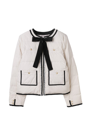 【10月中旬発送】Aurelia Bow Trim Down Jacket