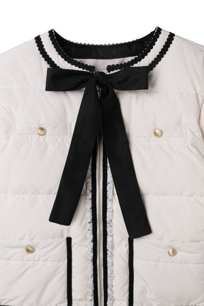 【10月中旬発送】Aurelia Bow Trim Down Jacket
