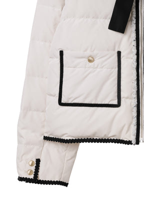 【10月中旬発送】Aurelia Bow Trim Down Jacket