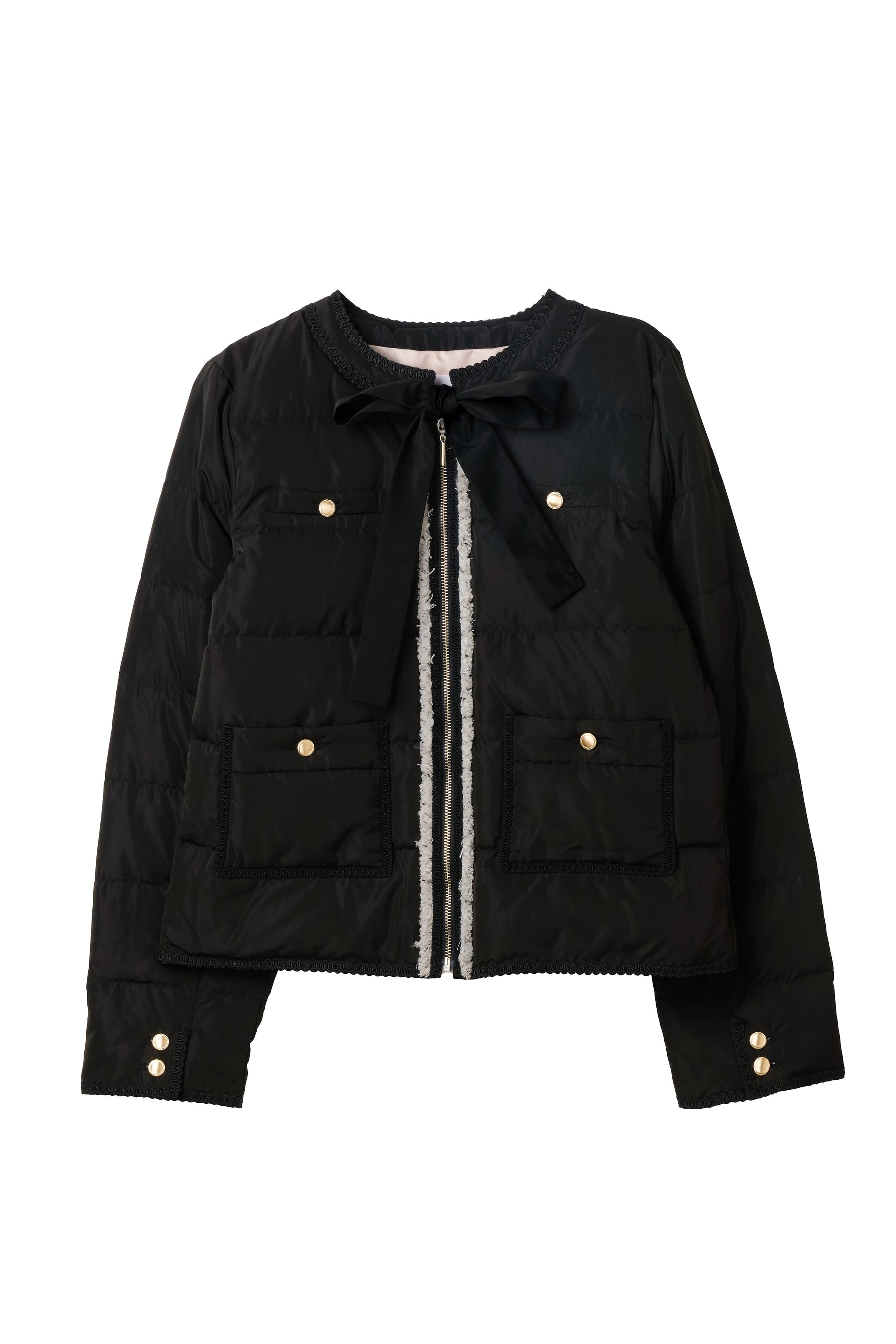 【10月中旬発送】Aurelia Bow Trim Down Jacket