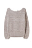 Back-Ribbon Twinkle Knit Top