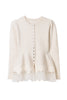 Elin Lace-Hem Cardigan