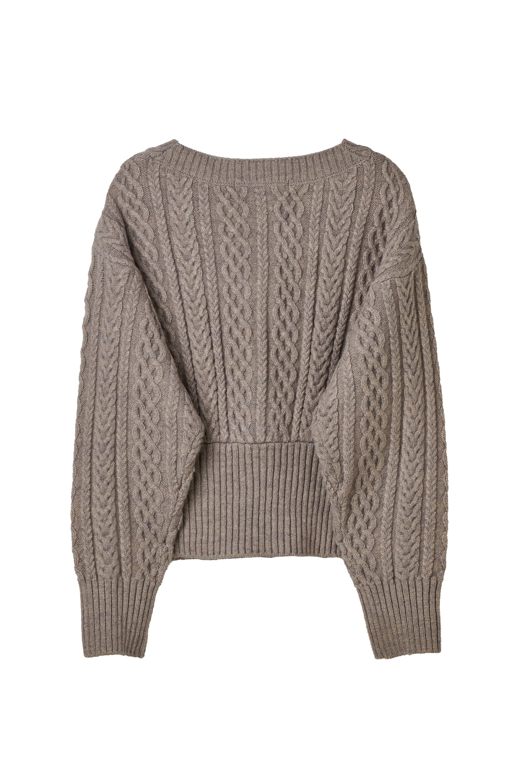 Plume Cable-Knit Cardigan