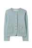 ［Essentia］Gold Emblem Button Knit Jacket