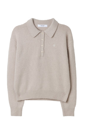 Classic H Logo Knit Polo Top