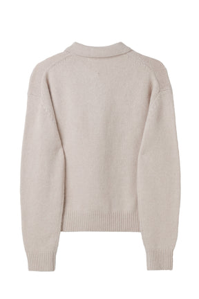Classic H Logo Knit Polo Top