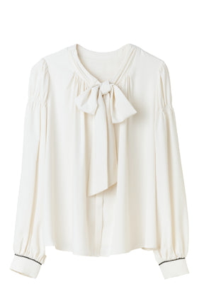 Fluid Bow-Tie Blouse