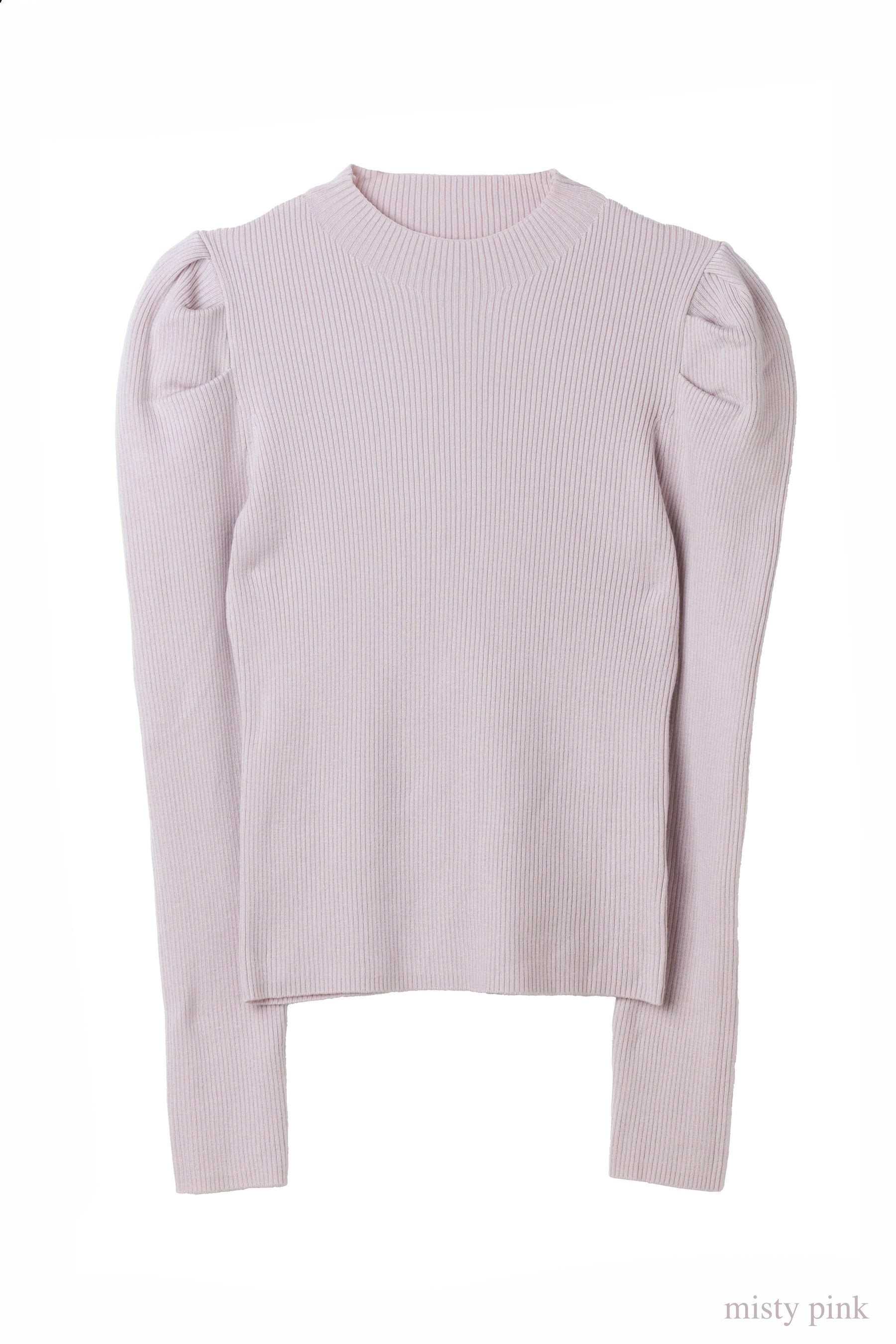 Sculpted Sleeve Rib Knit Top