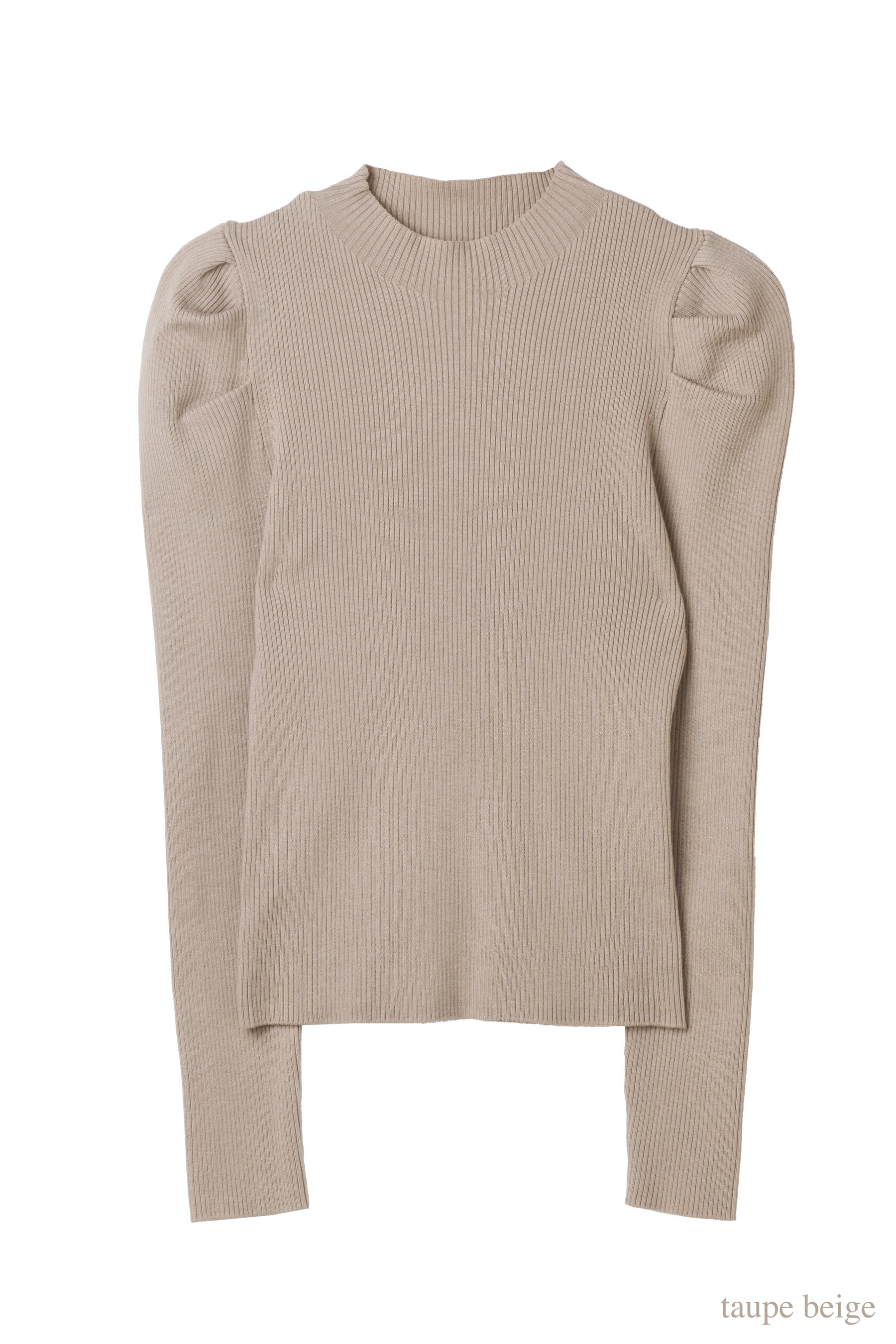 Sculpted Sleeve Rib Knit Top