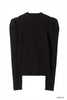 Sculpted Sleeve Rib Knit Top