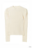Sculpted Sleeve Rib Knit Top