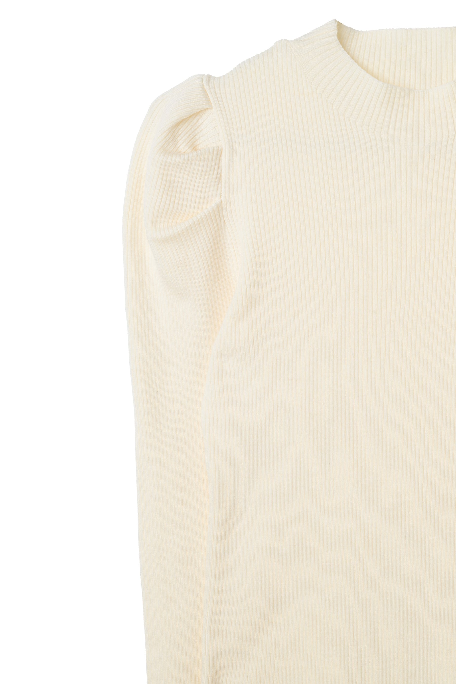 Sculpted Sleeve Rib Knit Top