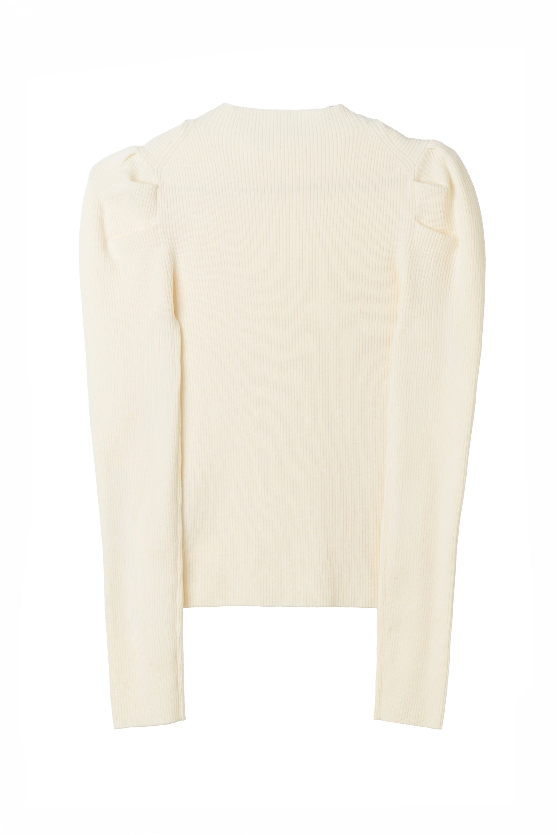 Sculpted Sleeve Rib Knit Top