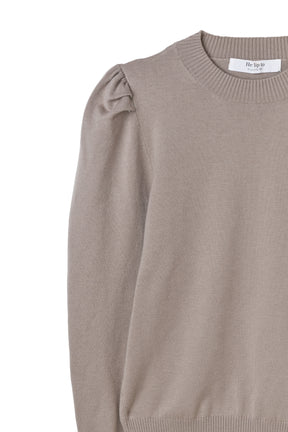 Sculpted Sleeve Knit Top