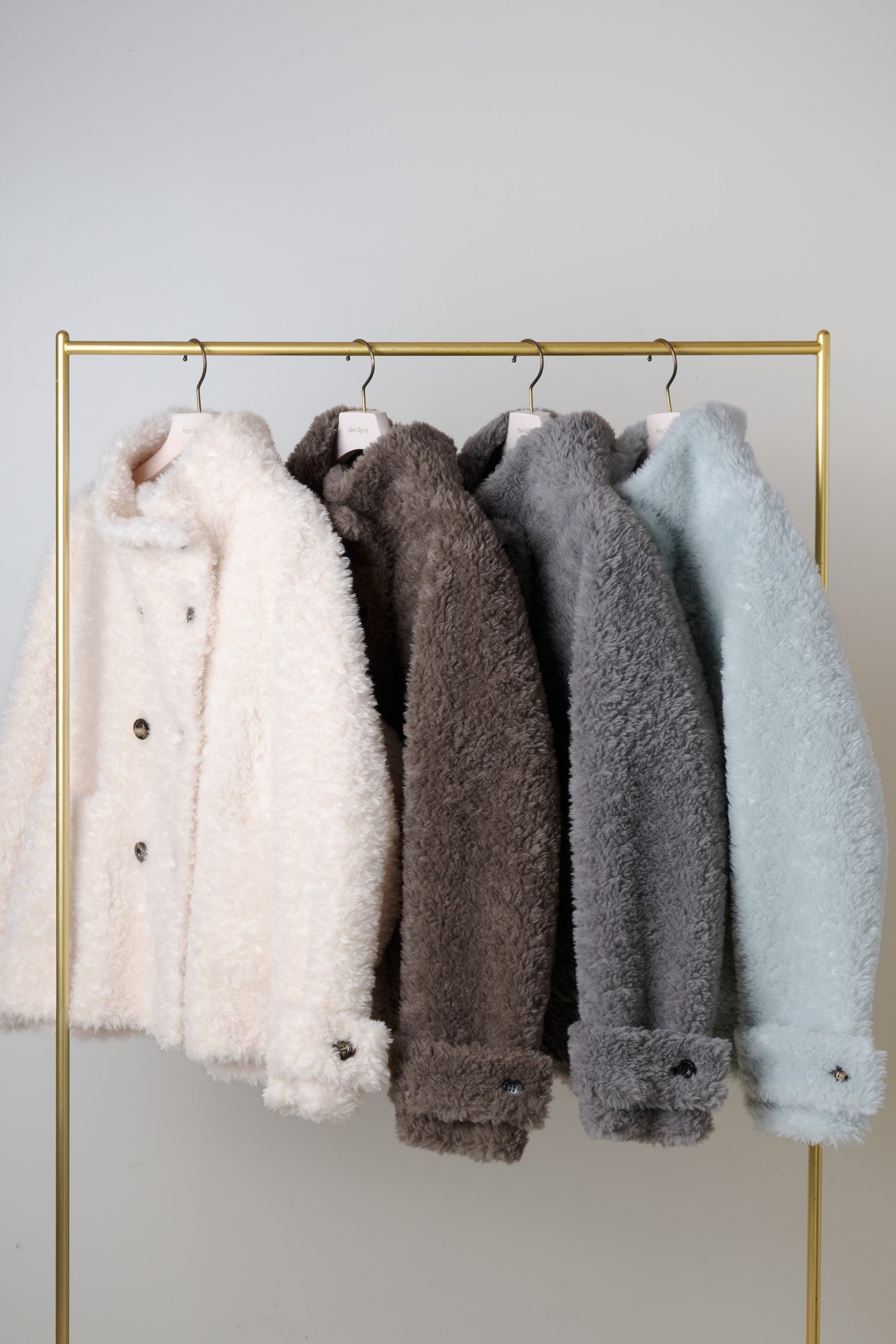 [Ships in mid October] Penelope Faux Fur Double-Breasted Coat