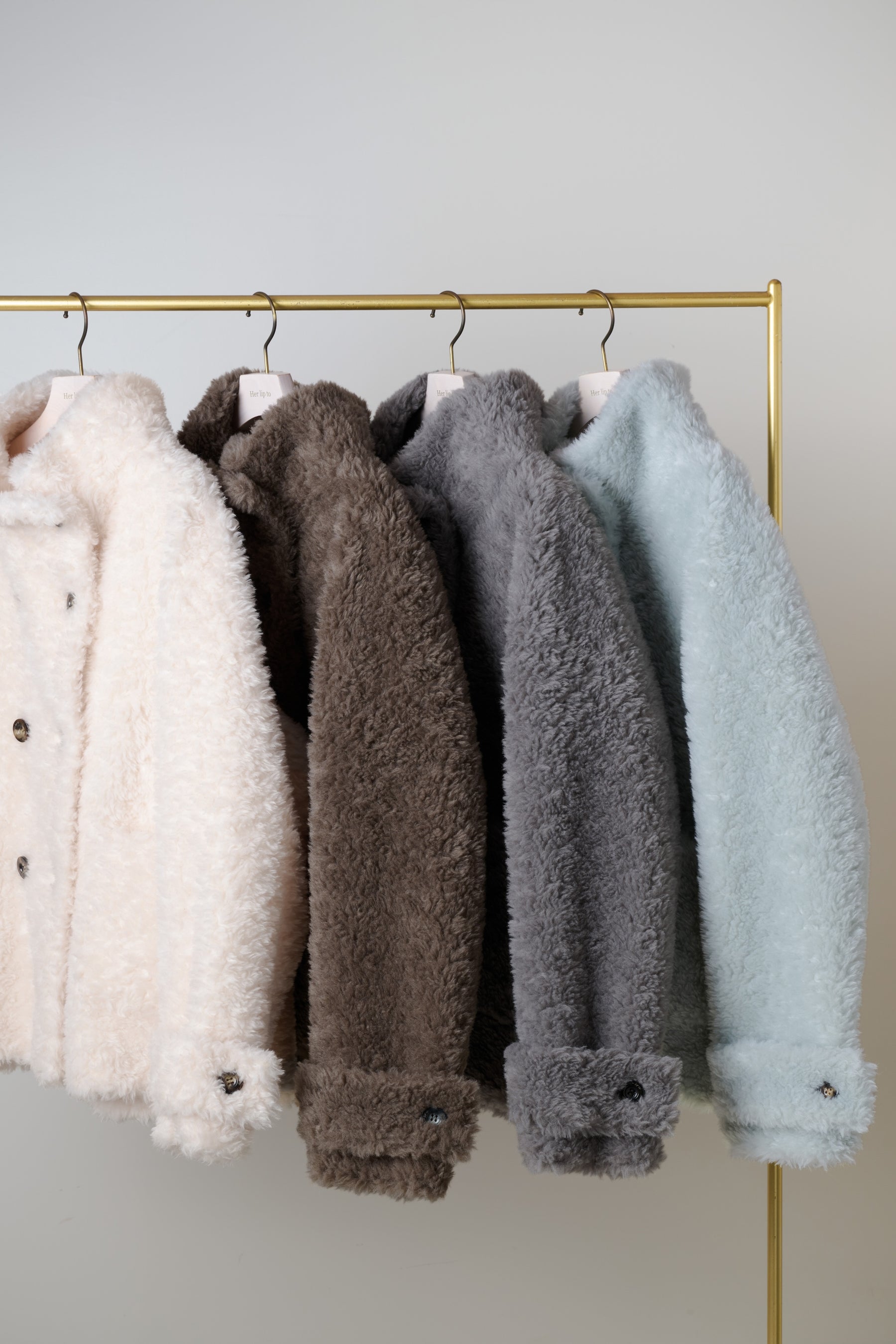 [Ships in mid October] Penelope Faux Fur Double-Breasted Coat