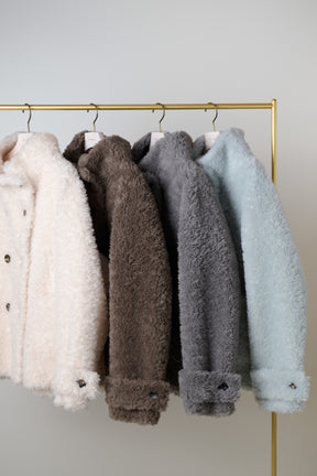 [Ships in mid October] Penelope Faux Fur Double-Breasted Coat