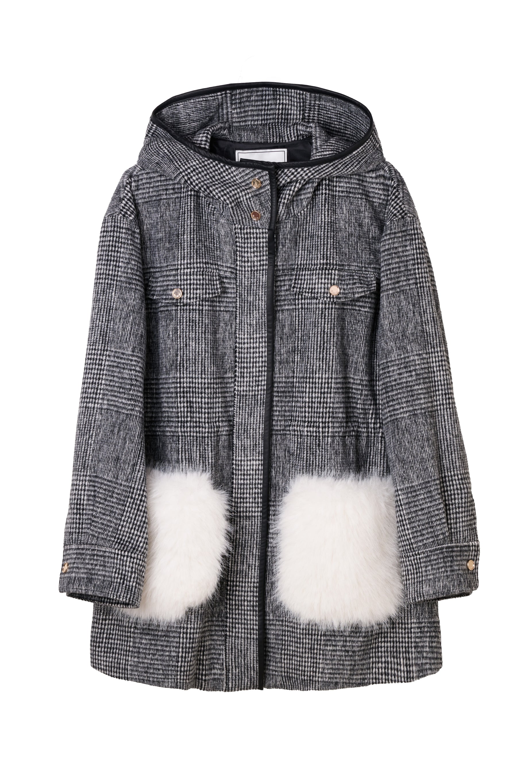 【10月下旬発送】Faux Fur Pocket Hooded Coat