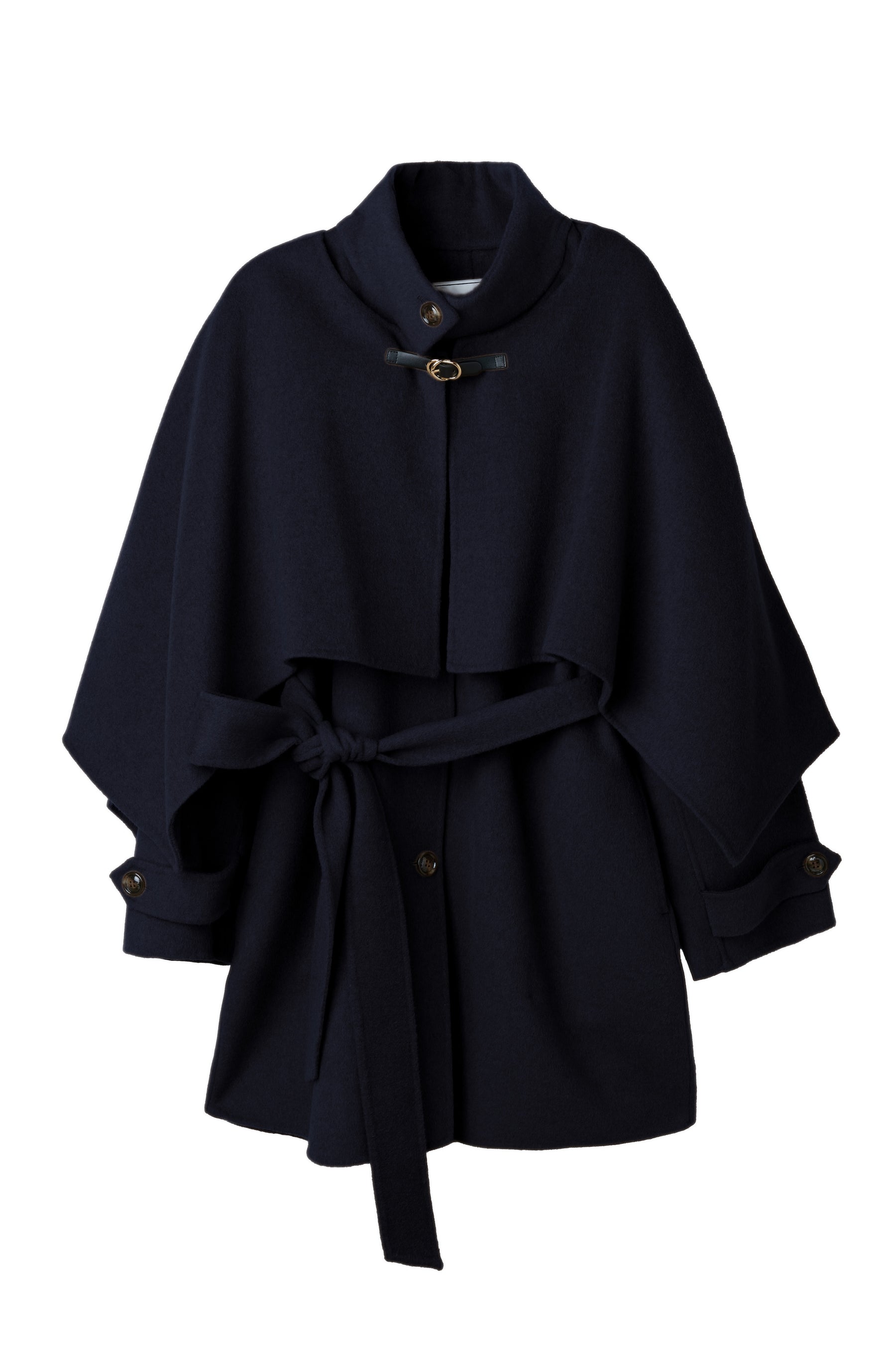 【10月下旬発送】Wool Rever Layered Cape Coat